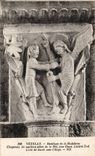 CPA Vezelay Basilique of the Madeleine Chapiteau of the seventh pillar of the nave Fights Jacob with the angel