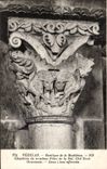 CPA Vezelay Basilique of the Madeleine Chapiteau Ornaments Two lions face