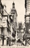 CPA Rouen Street of the large clock