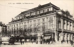 CPA Rouen the theater of Arts