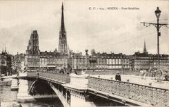 CPA Rouen Boieldieu Bridge