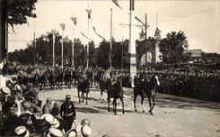 CPA Paris festivals of the Victoire July 14th 1914 the Marshals Joffre and Foch