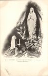 CPA Lourdes Appearance of Sainte Virgin has Bernadette Soubirous