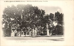 CPA Lourdes Virgin couronnee and arrived of the pilgrims