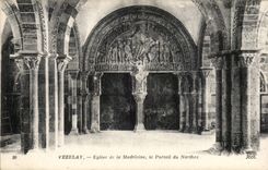 CPA Vezelay Church of the Madeleine the gate of Narthex