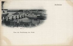 CPA Amboise Vue du faubourg du pont