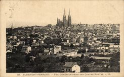 CPA Clermont Ferrand View taken of the four roads