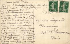 CPA the Mount Gilds Crossroads of the road of Clermont and road of Bourboule