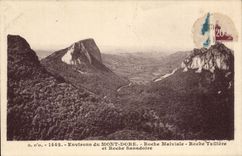 CPA Environs of the Mount Gilds Rock Malviale Roche Tulliere and Sanadoise rock
