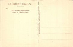 Chartres CPA the Eure with the bridge St Hilaire