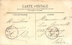 CPA Castle of Chantilly the castle seen of the park