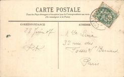 CPA Castle of Chantilly Seen in the park