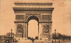 CPA Paris Arc de Triomphe of star
