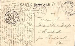 CPA Cathedral of Reims Frontage