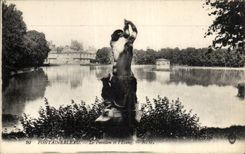 CPA Fontainebleau the house and the pond