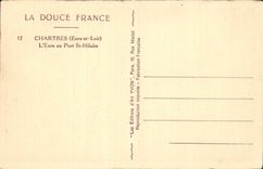 CPA Chartres the Eure with the bridge St Hilaire