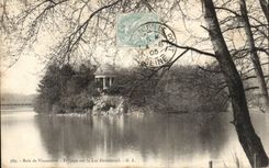 CPA Paris Bois de Vincennes Paysage du lac de Daumesnil