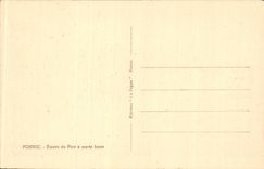 CPA Pornic Entree of the port has low tide