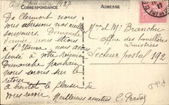 CPA Clermont Ferrand Desaix Boulevard the theater and Puy de Dome