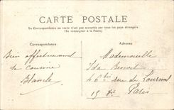 CPA Bourboule Apse of the church the rock of the Fairies the bridge of the Dordogne