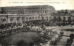 CPA Versailles the castle and the orangery