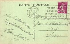 CPA Versailles the castle and the orangery