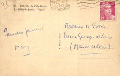 CPA Rouen the museum city law courts Frontage