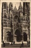 CPA Rouen Frontage of the Notre Dame Cathedral