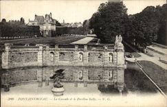 CPA Fontainebleau the cascade and the Sully house