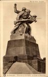 Champagne Monument CPA of Navarin the group of the Militaria monument