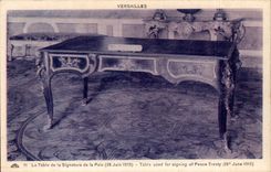 CPA Versailles the table of the signature of peace (June 28th 1919)