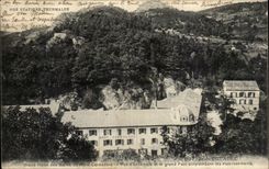 CPA Large hotel of the baths of the Cornadore mount Overall picture and the large overhanging park of the establishments