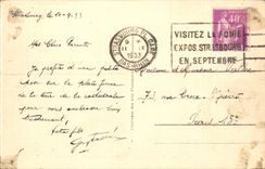 Strasbourg - Strassburg Places it Kleber and the Cathedral - CPA