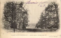Palate of Fontainebleau - English Garden - House Louis XV - CPA