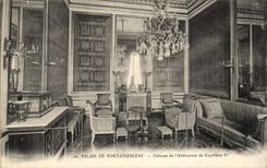 Palate of Fontainebleau - Cabinet of the Abdication of Napoleon I - CPA