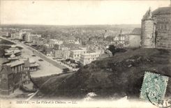 CPA Dieppe the city and the castle