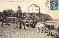 CPA Dieppe the casino the beach and cliffs