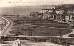 CPA Dieppe lawns the maritime boulevard and the prospect for the cliffs Tennis