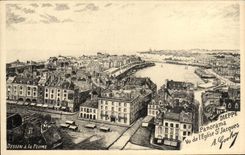 CPA Dieppe Panorama seen of the church St Jacques
