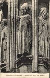 CPA Soissons Cathedral Statues of the tower Southern east coast