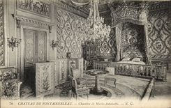 CPA Castle of Fontainebleau Room of Marie Antoinette