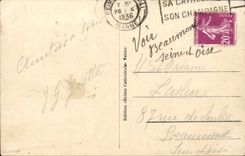 CPA Reims the cathedral after the war