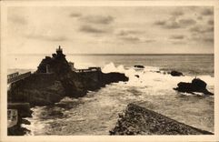 CPA Biarritz Le rocher de la vierge