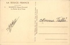 CPA Biarritz Le rocher de la vierge