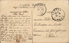 CPA Troyes Monument of the benefactors of the Paddle