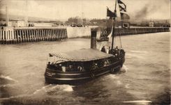 CPA Treport Ruckkehr des Weg Bootes