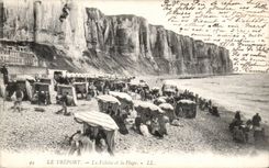 CPA Treport die Klippe und der Strand