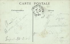 CPA Treport der Pier ein Tag des Sturm Leuchtturm-Leuchtturmes