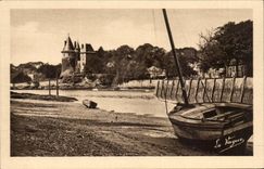 CPA Pornic Entree of the port has low tide