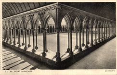 CPA Mont Saint Michel the cloister